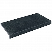 Бортовая Г-образная плитка Aquaviva Granito Black, 595x345x50(20) мм