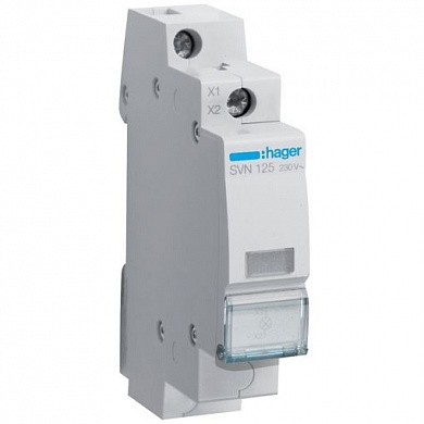 Индикатор Hager SVN125 LED 230 В, белый, 1 модуль