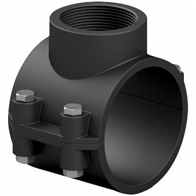 Хомут-врезка седло зажимное ПП Effast SEP010090F, d90x1-1/2"