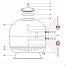 Фланец для крепления 5 крановой обвязки Aquaviva 1050-1250 мм