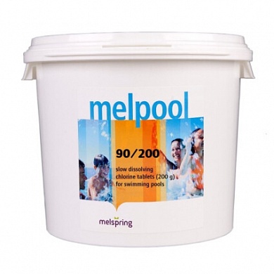 Дезинфектант для бассейна на основе хлора Melpool 90/200 1 кг.