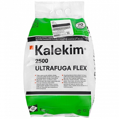 Эластичная затирка для швов с силиконом Kalekim Ultrafuga Flex 2555 (5 кг) Черный
