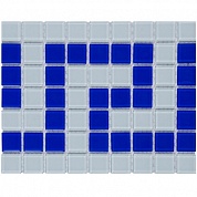Фриз греческий Aquaviva Cristall бело-синий W/B