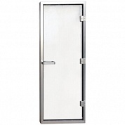 Дверь для хаммама 1890х690 (8 мм) левая, нерж. сталь