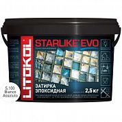 Затирочная смесь Litokol STARLIKE EVO Bianco Assoluto S.100, 2.5 кг